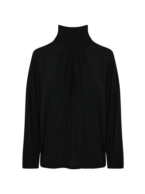 Blusa in crepe in crepe nero GARAGE NOUVEAU | 27C2006900